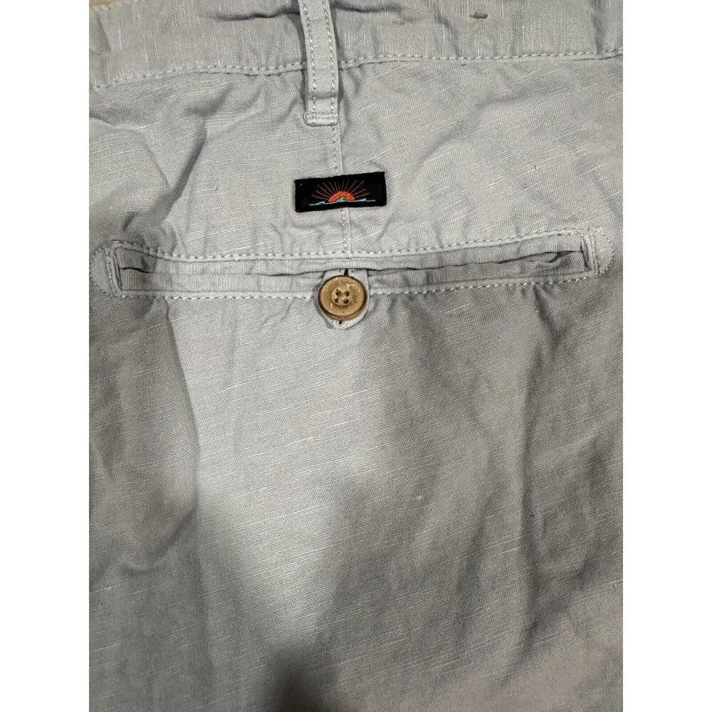 Faherty Linen‎ Shorts Mens Size 42 Blue Blend Sunwashed Chino 9